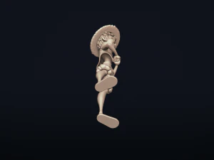 straw hat luffy - onepiece - 3d print model 3D Print Model