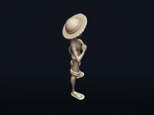 straw hat luffy - onepiece - 3d print model 3D Print Model