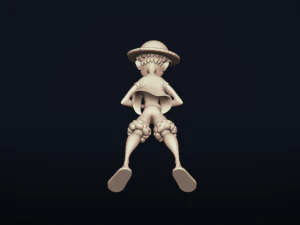 straw hat luffy - onepiece - 3d print model 3D Print Model