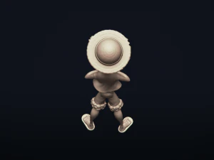 straw hat luffy - onepiece - 3d print model 3D Print Model