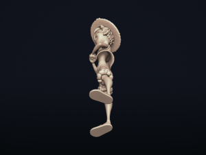 straw hat luffy - onepiece - 3d print model Modelo de Impressão 3D