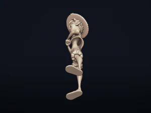 straw hat luffy - onepiece - 3d print model 3D Print Model