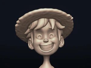 straw hat luffy - onepiece - 3d print model 3D Print Model