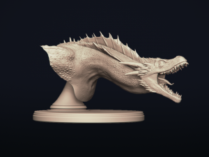 dragon bust - game of thrones - drogon - 3d prinable model 3D 프린트 모델