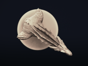dragon bust - game of thrones - drogon - 3d prinable model 3D 프린트 모델