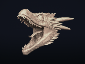 dragon bust - game of thrones - drogon - 3d prinable model 3D 프린트 모델