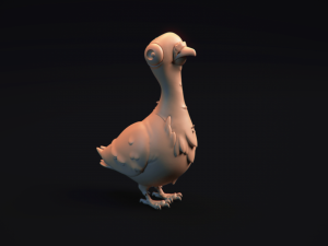 pigeon bird - 3d printable model 3D Print Model