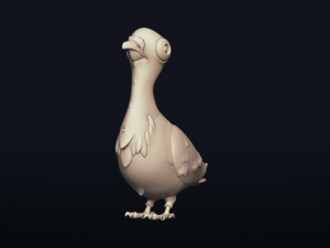 pigeon bird - 3d printable model 3D Print Model
