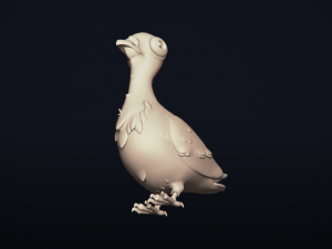 pigeon bird - 3d printable model 3D Print Model