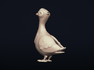 pigeon bird - 3d printable model 3D Print Model