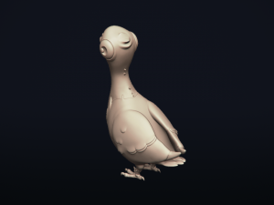 pigeon bird - 3d printable model 3D Print Model