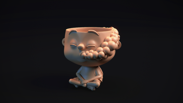 pothead - 3d printable model Model do druku 3D .c4d .max .obj .3ds .fbx .stl .blend 