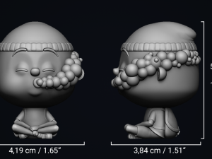 pothead - 3d printable model Model do druku 3D
