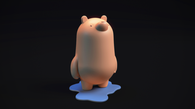 polarbear piggybank - 3d printable model 3D 프린트 모델 .c4d .max .obj .3ds .fbx .stl .blend 