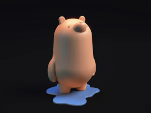 Копилка белого медведя &mdash; 3D модель для печати 3D Принт Модель