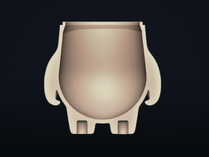 polarbear piggybank - 3d printable model 3D 프린트 모델