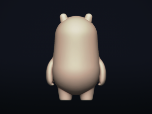 polarbear piggybank - 3d printable model 3D 프린트 모델