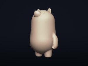 polarbear piggybank - 3d printable model 3D 프린트 모델