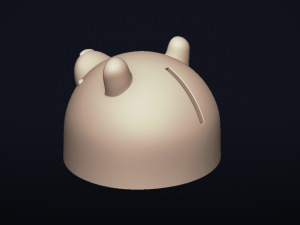 polarbear piggybank - 3d printable model 3D 프린트 모델