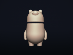 polarbear piggybank - 3d printable model 3D 프린트 모델