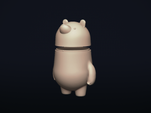 polarbear piggybank - 3d printable model 3D 프린트 모델