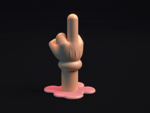 thefinger - 3d printable model 3D-printmodel