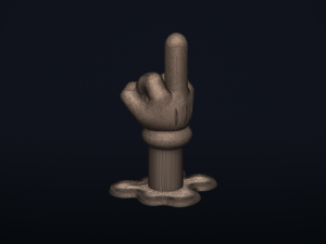 thefinger - 3d printable model Modello di stampa 3D