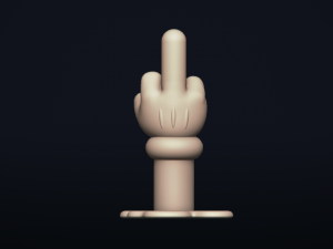 thefinger - 3d printable model Modello di stampa 3D