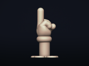 thefinger - 3d printable model Modello di stampa 3D