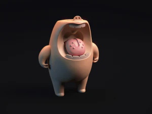 mulut besar - model cetak 3d Model Cetak 3D