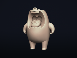 bigmouth - 3d printable model 3D 打印模型