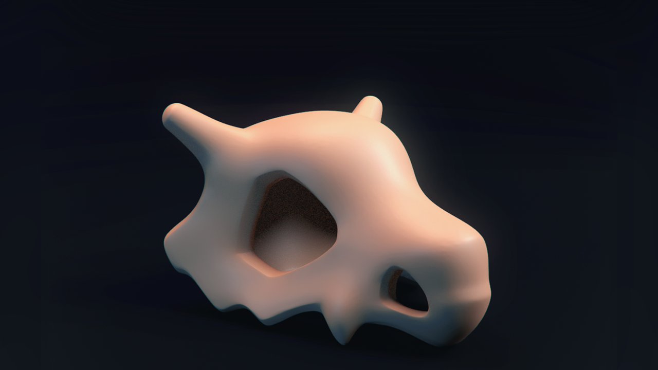 Cubone Skull Free 3d Printable Model Free 3d Model In Monsters