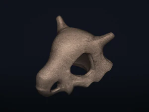 cubone skull - free 3d printable model 3D Print Model