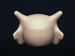 cubone skull - free 3d printable model 3D Print Model
