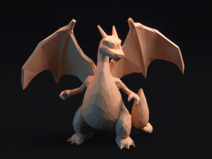 lowpoly pokemon art collection Modelo de Impressão 3D