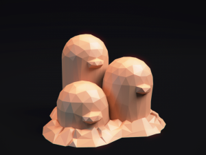 lowpoly pokemon art collection Modelo de Impressão 3D