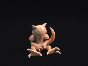 lowpoly pokemon art collection Modelo de Impressão 3D