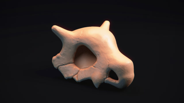 cubone skull - 3d printable model 3D 打印模型 .c4d .max .obj .3ds .fbx .stl .blend 