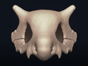 cubone skull - 3d printable model 3D Print Model