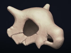 cubone skull - 3d printable model 3D 打印模型