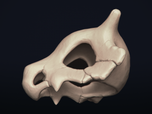 cubone skull - 3d printable model 3D 打印模型