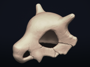 cubone skull - 3d printable model 3D 打印模型