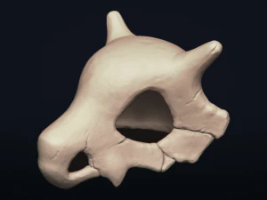 cubone skull - 3d printable model 3D Print Model