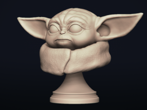 baby yoda - star wars the mandalorian - printable 3D Print Model