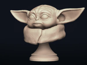 baby yoda - star wars the mandalorian - printable 3D Print Model
