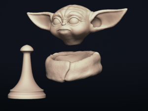 baby yoda - star wars the mandalorian - printable 3D Print Model