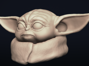 baby yoda - star wars the mandalorian - printable 3D Print Model
