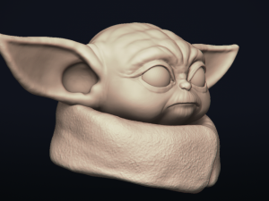 baby yoda - star wars the mandalorian - printable 3D Print Model