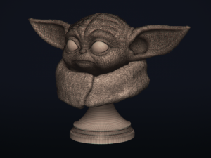 baby yoda - star wars the mandalorian - printable 3D Print Model