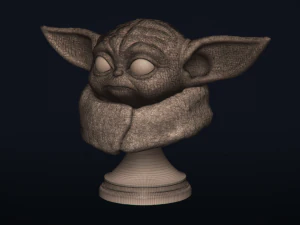 baby yoda - star wars the mandalorian - printable 3D Print Model